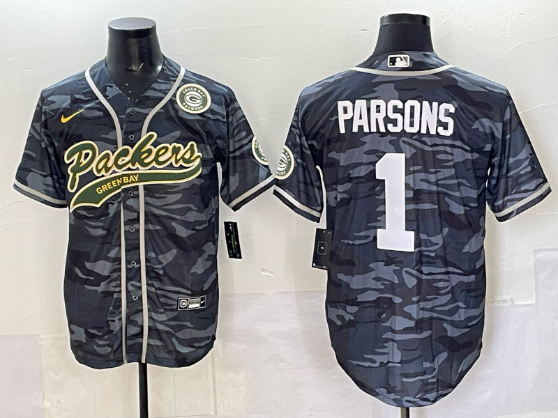 Men Green Bay Packers #1 Parsons camo Nike NFL 2025 jersey 05
